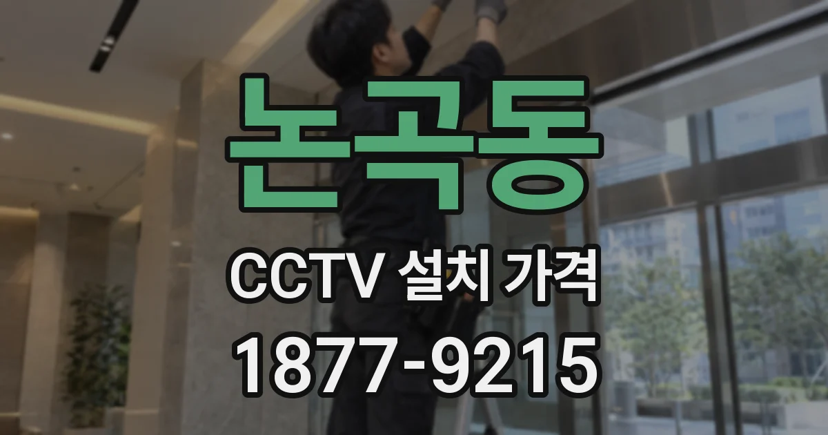 논곡동 CCTV 설치 가격
