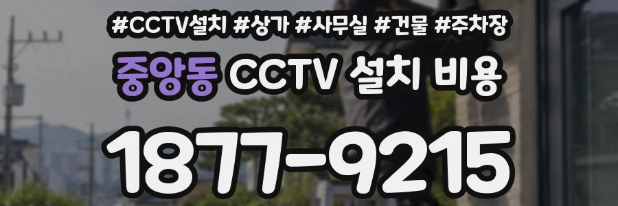 중앙동 CCTV 설치 비용