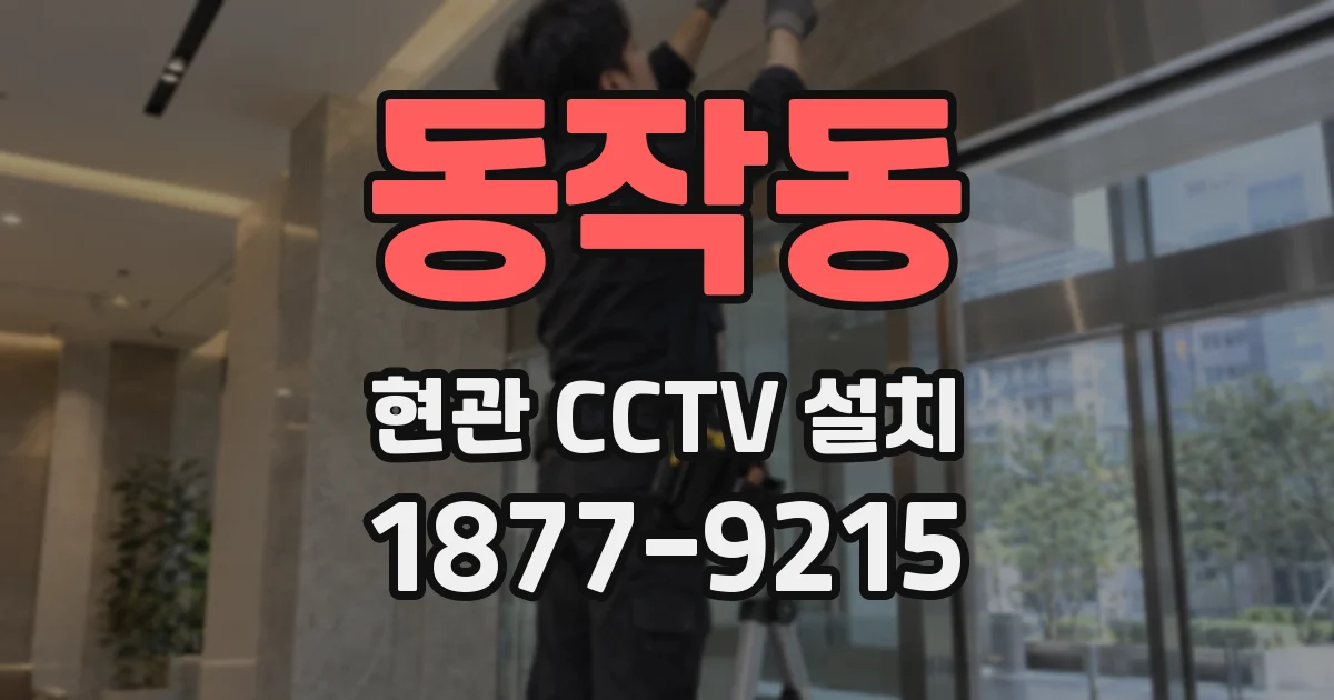 동작동 현관 CCTV 설치