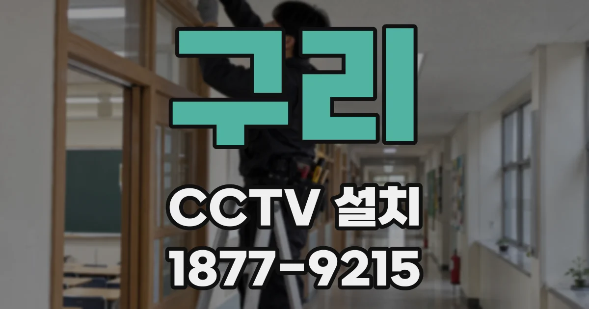 구리 CCTV 설치