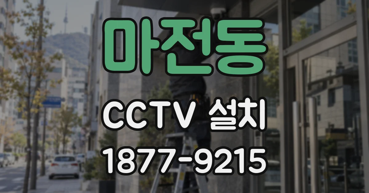 마전동 CCTV 설치