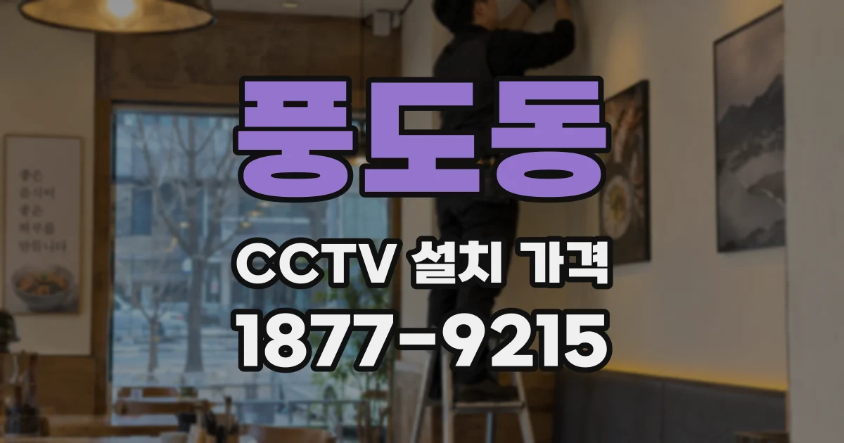 풍도동 CCTV 설치 가격