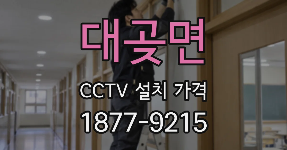 대곶면 CCTV 설치 가격