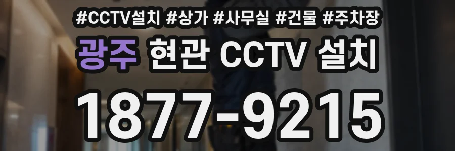 광주 현관 CCTV 설치