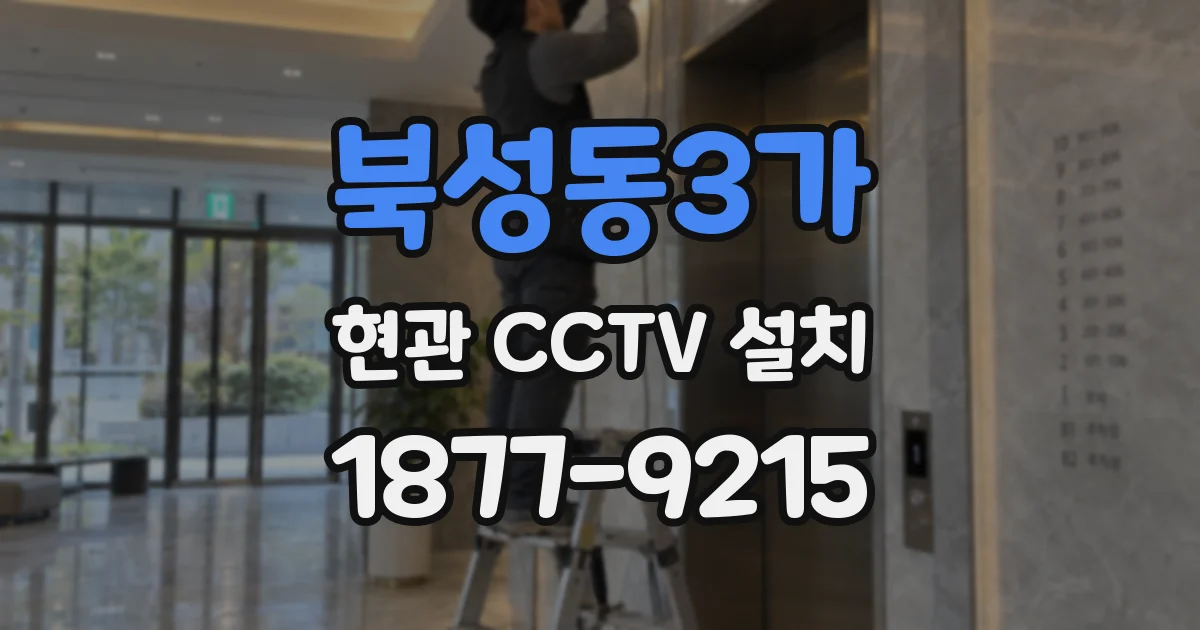 북성동3가 현관 CCTV 설치
