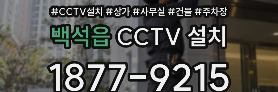 백석읍 CCTV 설치