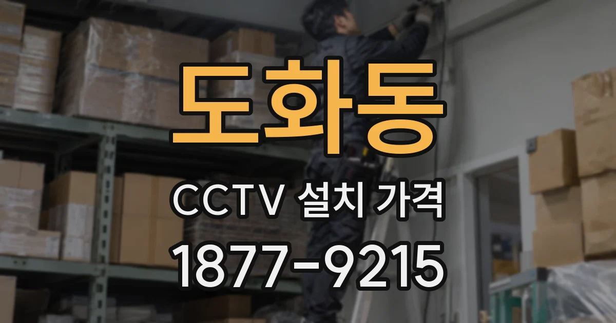 도화동 CCTV 설치 가격