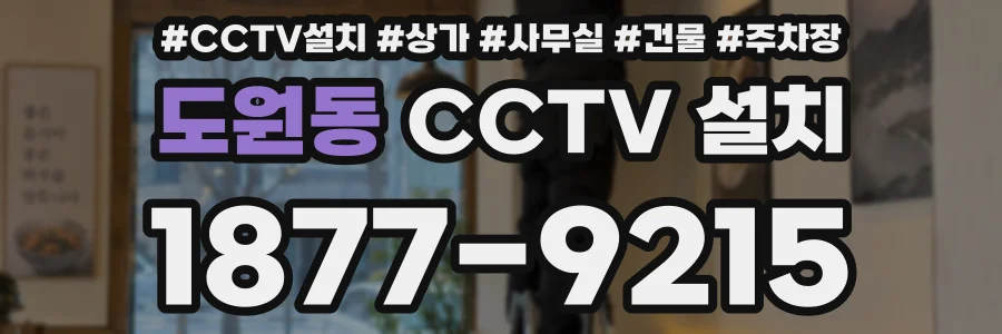 도원동 CCTV 설치