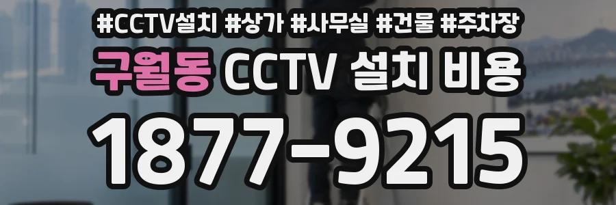 구월동 CCTV 설치 비용