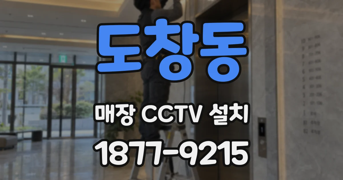 도창동 매장 CCTV 설치