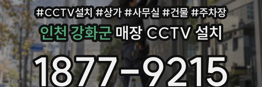 인천 강화군 매장 CCTV 설치