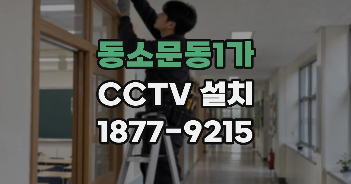 동소문동1가 CCTV 설치