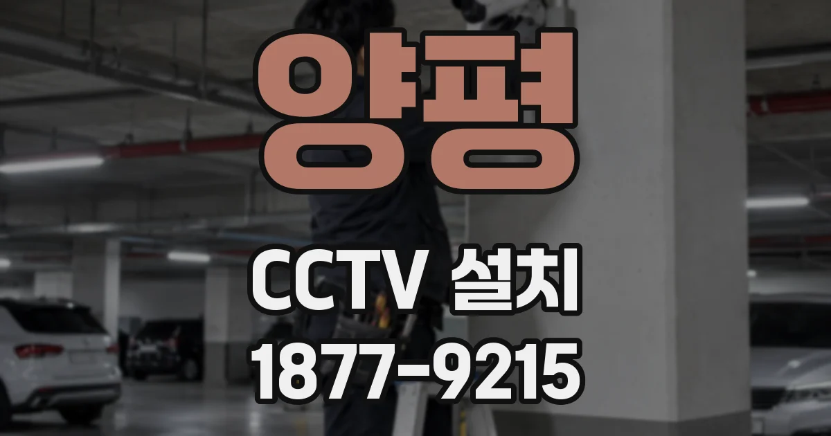 양평 CCTV 설치
