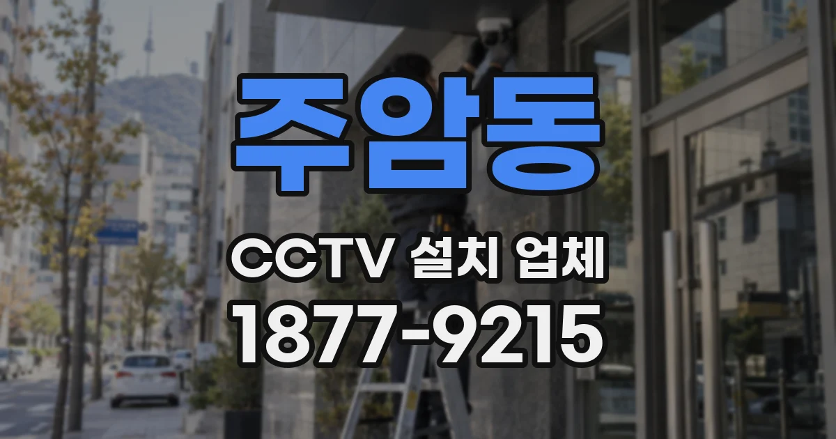 주암동 CCTV 설치 업체