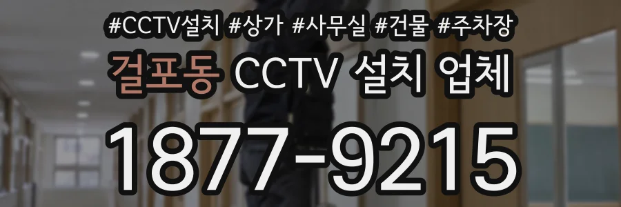 걸포동 CCTV 설치 업체