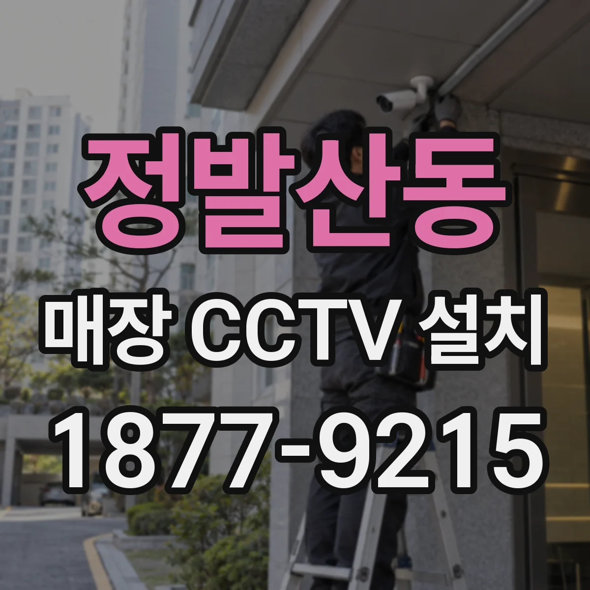 정발산동 매장 CCTV 설치