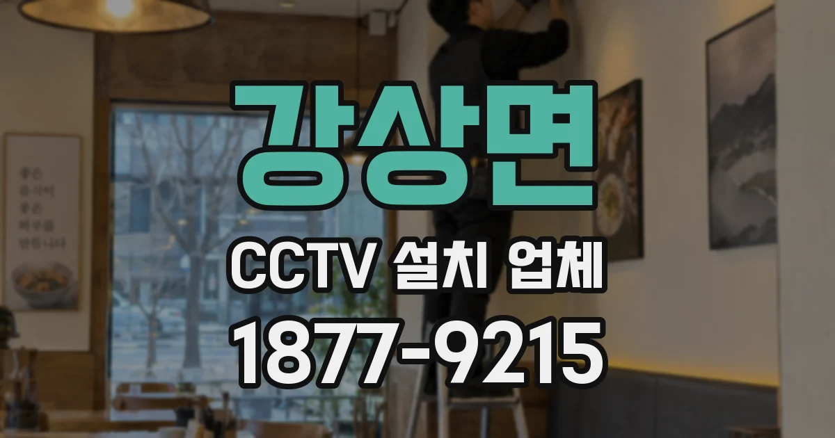 강상면 CCTV 설치 업체