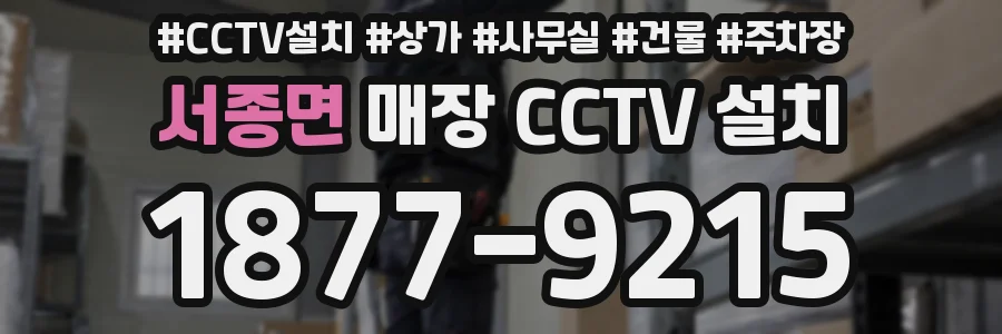 서종면 매장 CCTV 설치