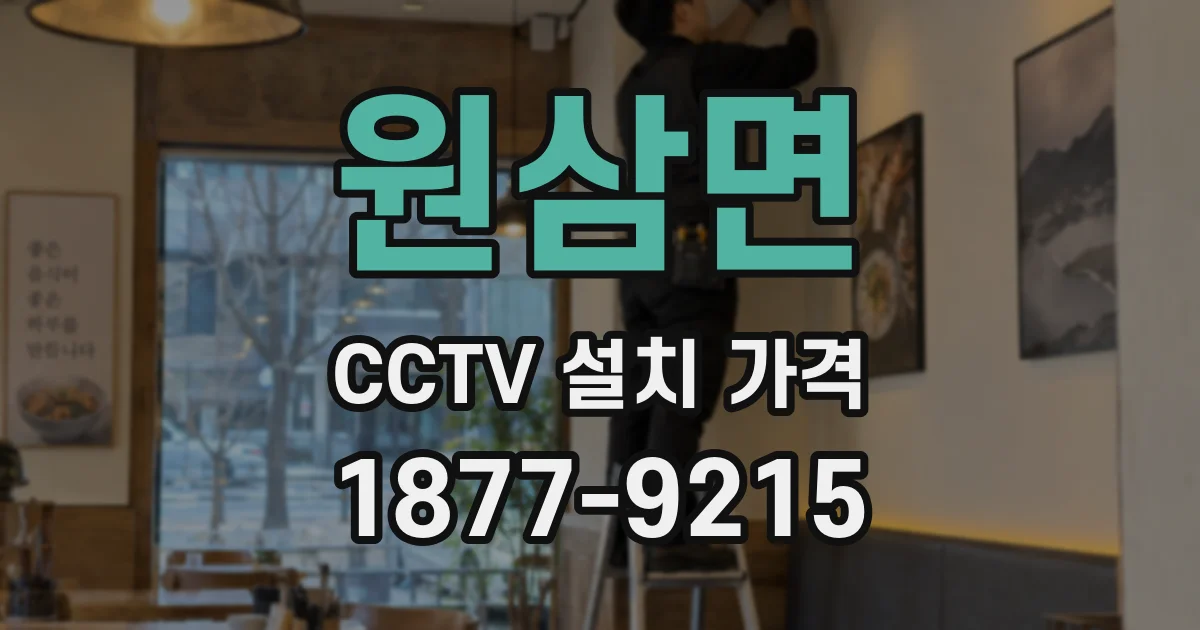 원삼면 CCTV 설치 가격