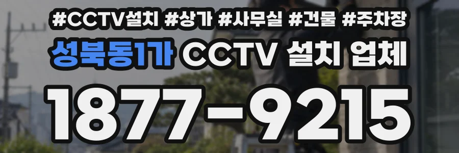 성북동1가 CCTV 설치 업체