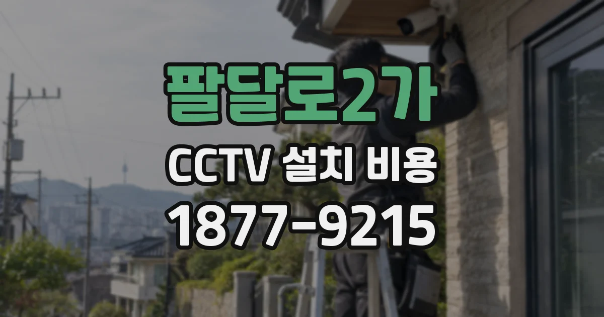 팔달로2가 CCTV 설치 비용