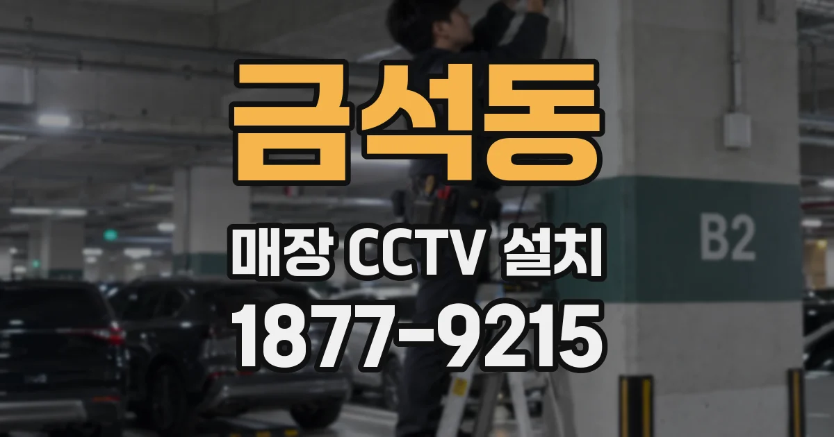 금석동 매장 CCTV 설치