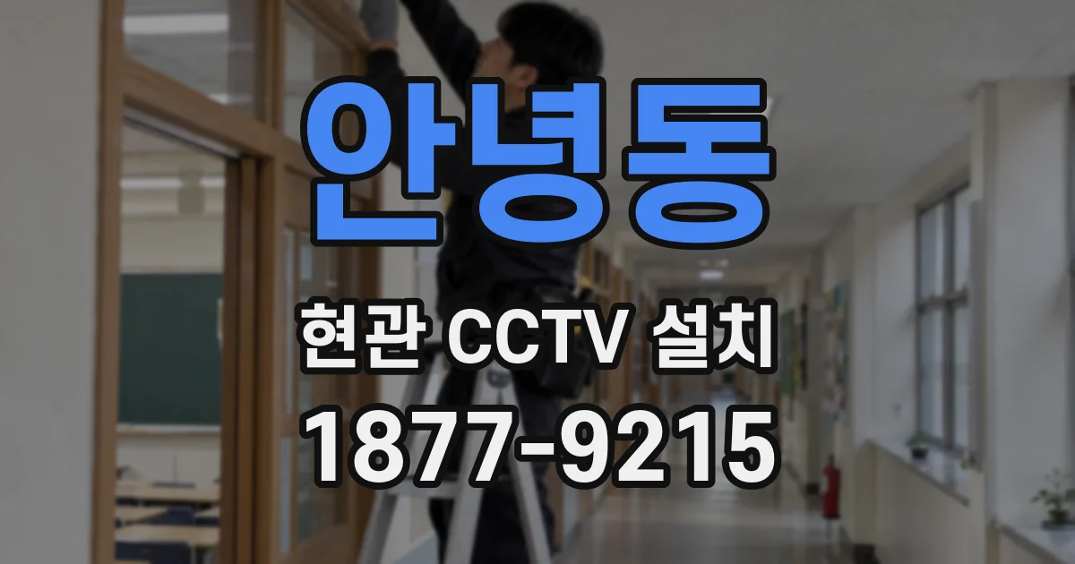 안녕동 현관 CCTV 설치