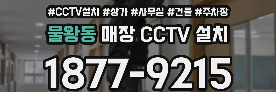 물왕동 매장 CCTV 설치