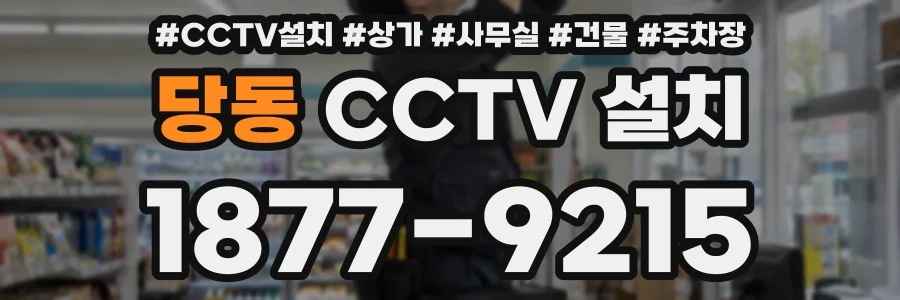 당동 CCTV 설치