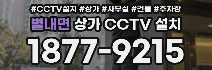 별내면 상가 CCTV 설치