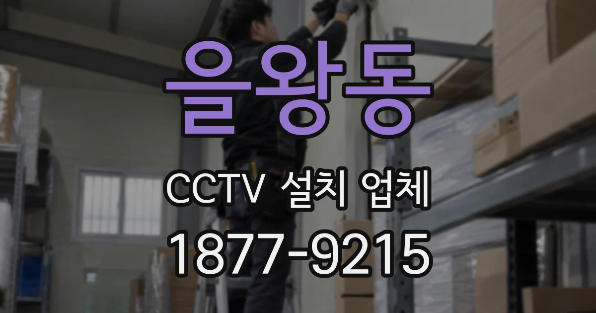 을왕동 CCTV 설치 업체