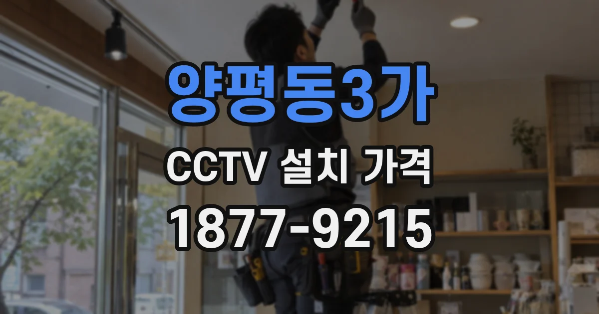양평동3가 CCTV 설치 가격