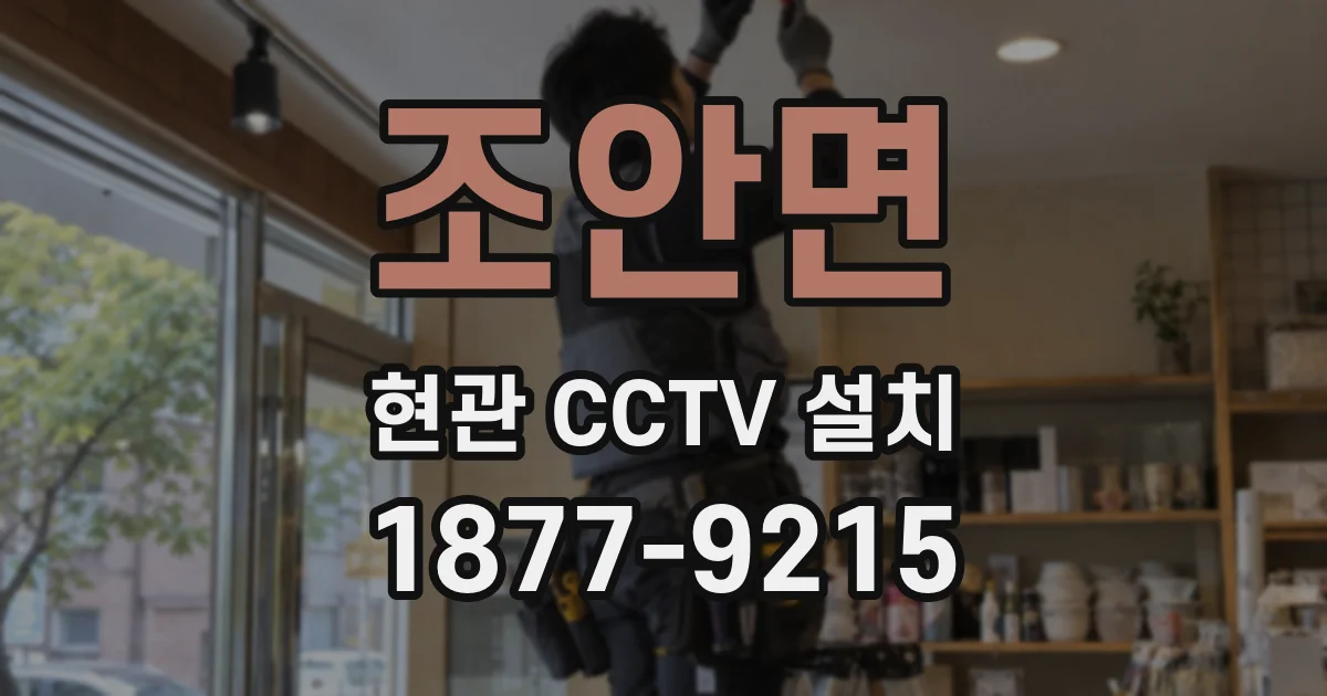 조안면 현관 CCTV 설치