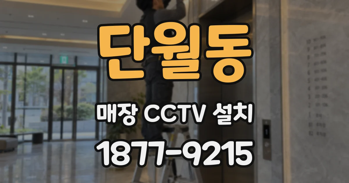 단월동 매장 CCTV 설치
