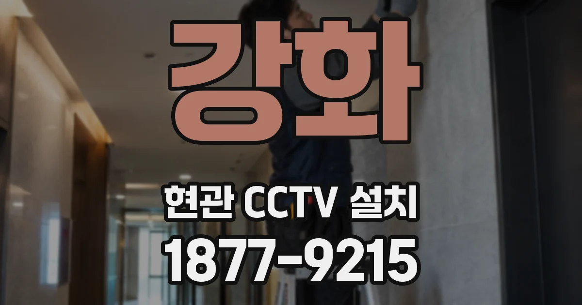 강화 현관 CCTV 설치