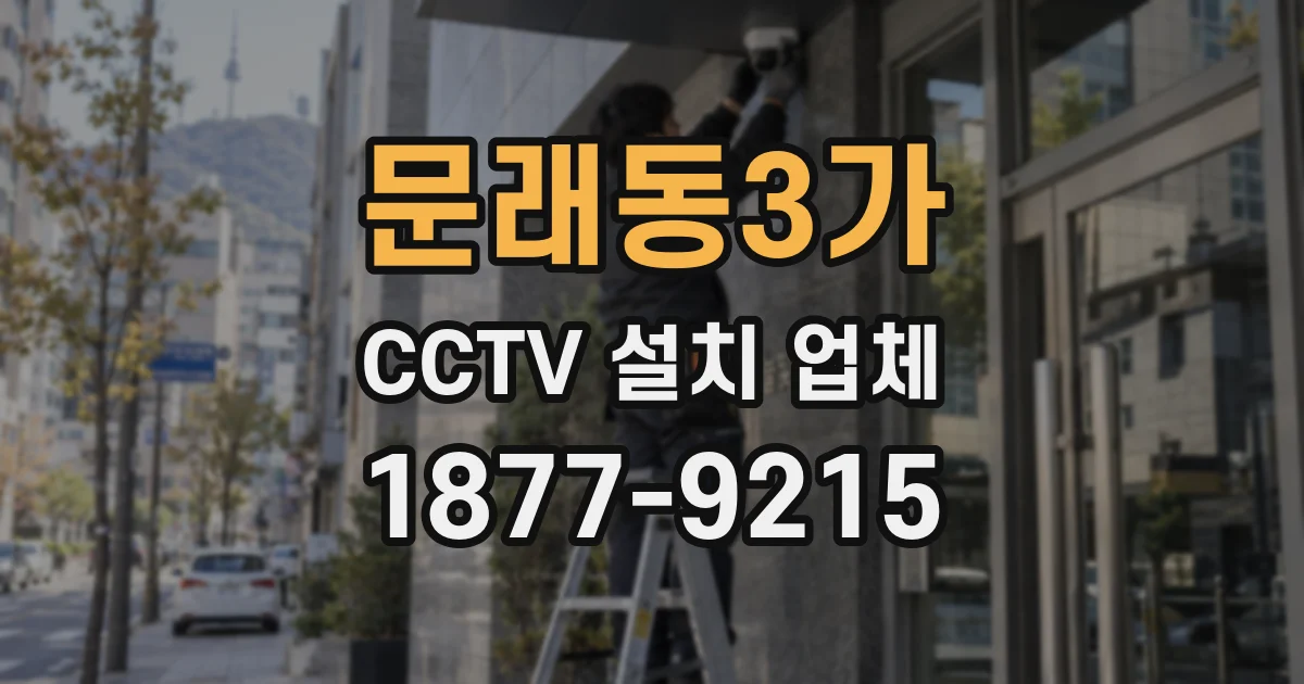 문래동3가 CCTV 설치 업체