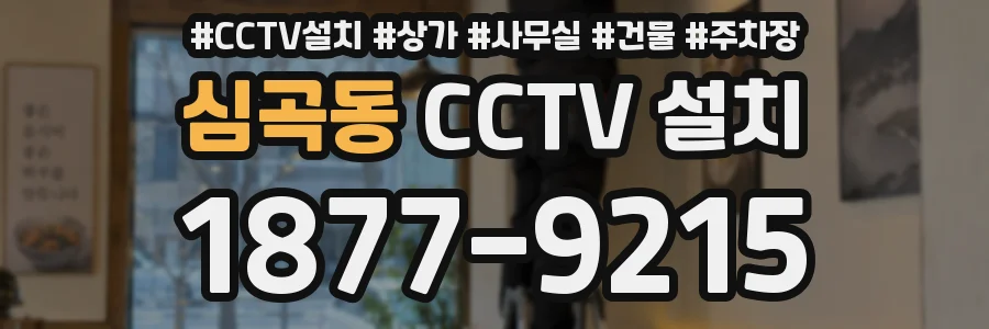 심곡동 CCTV 설치