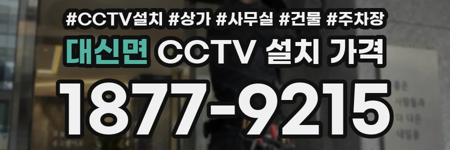 대신면 CCTV 설치 가격