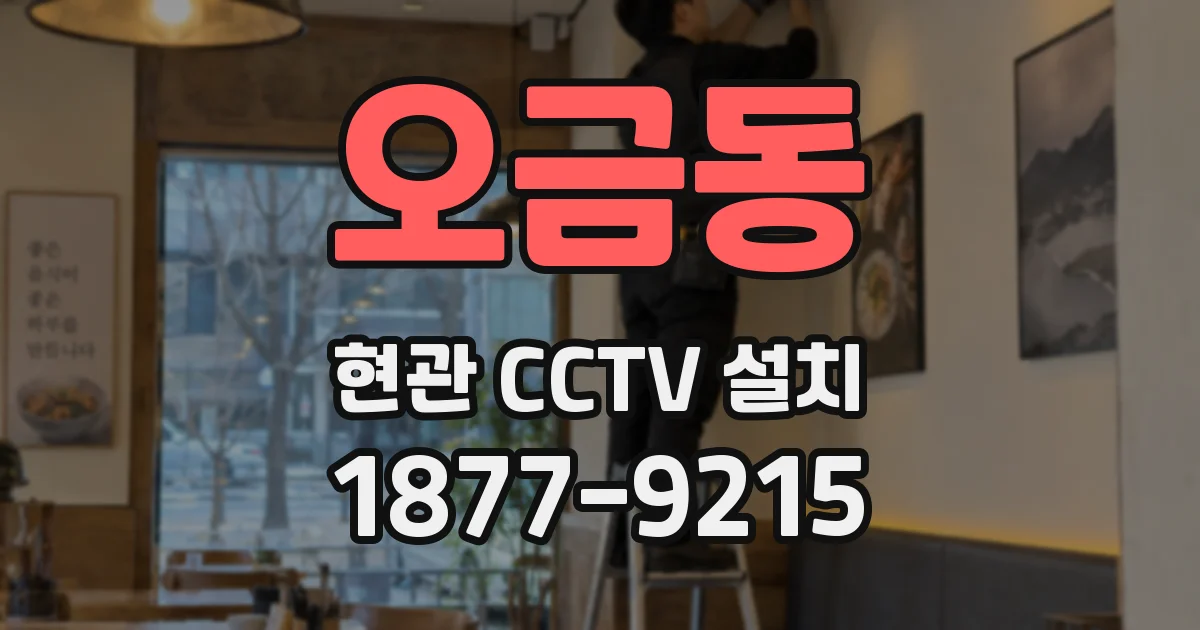 오금동 현관 CCTV 설치
