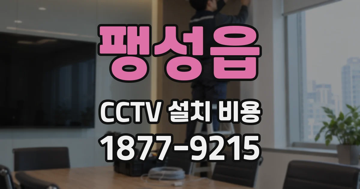 팽성읍 CCTV 설치 비용