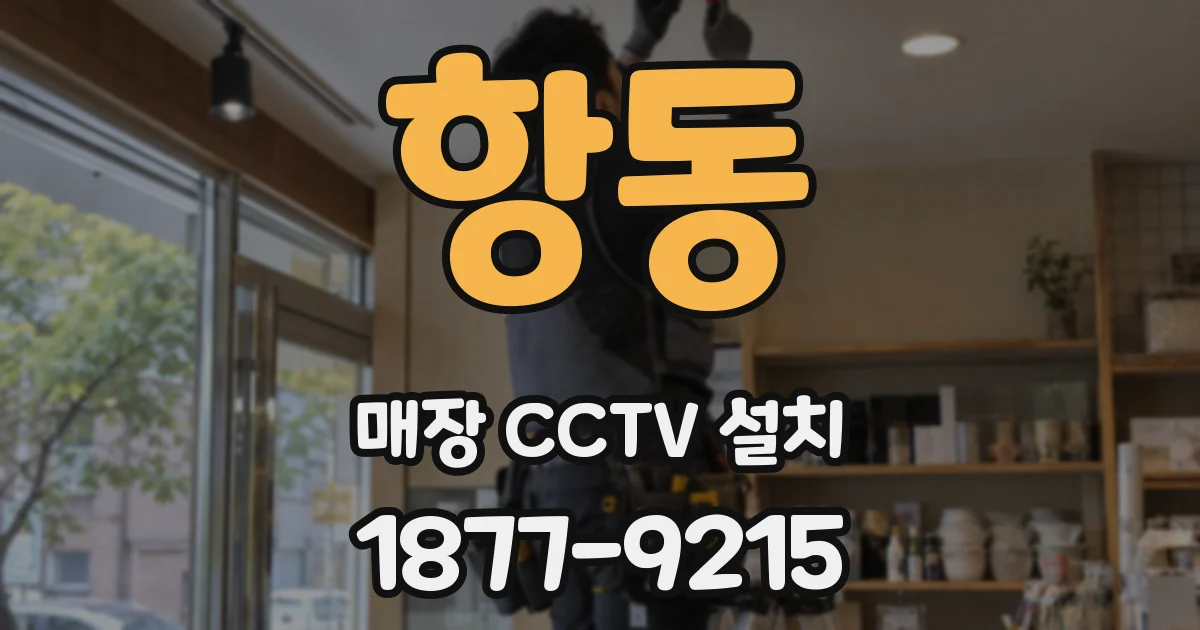 항동 매장 CCTV 설치