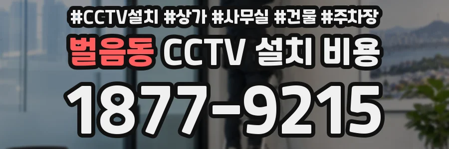벌음동 CCTV 설치 비용