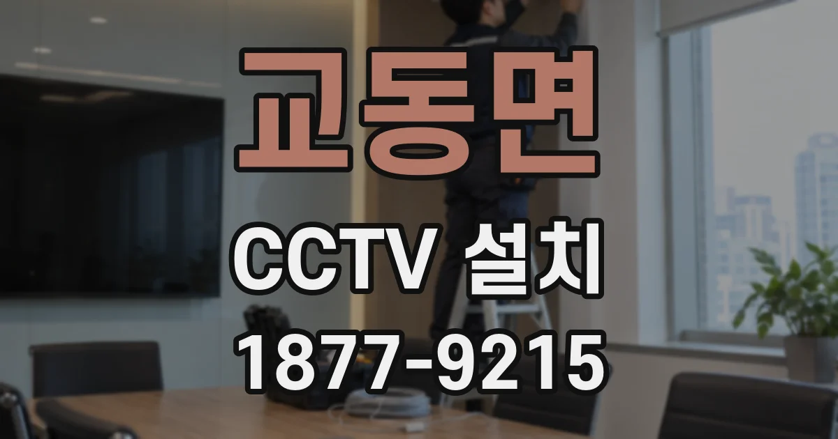 교동면 CCTV 설치