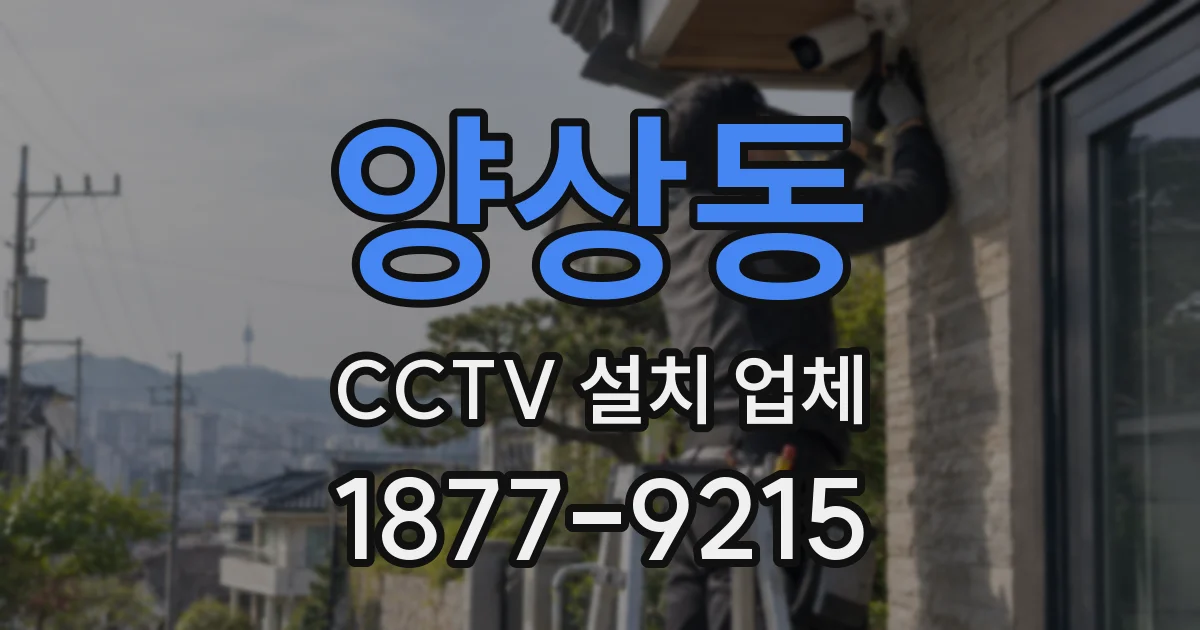 양상동 CCTV 설치 업체