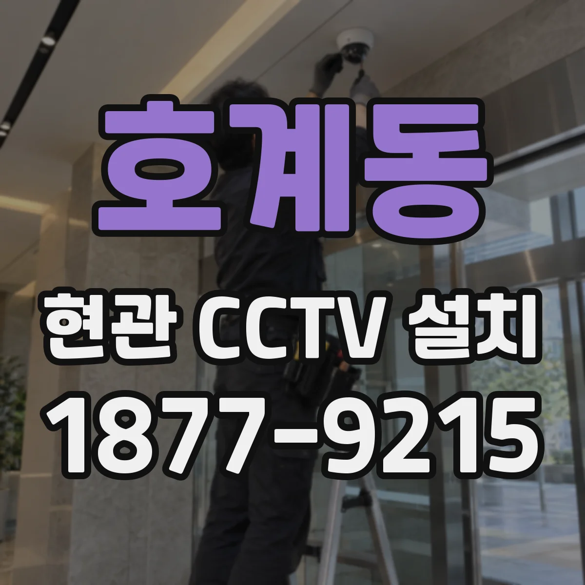 호계동 현관 CCTV 설치