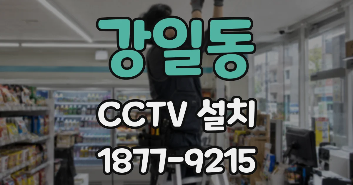 강일동 CCTV 설치