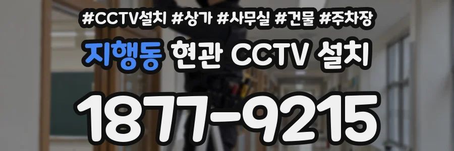 지행동 현관 CCTV 설치