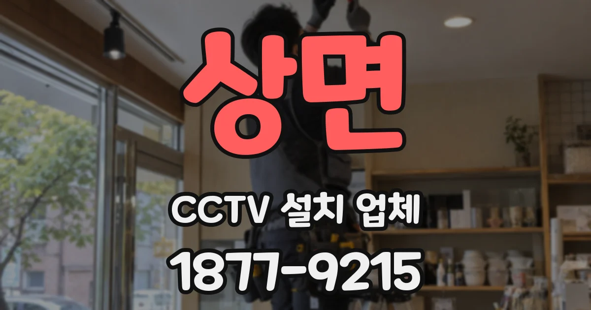 상면 CCTV 설치 업체
