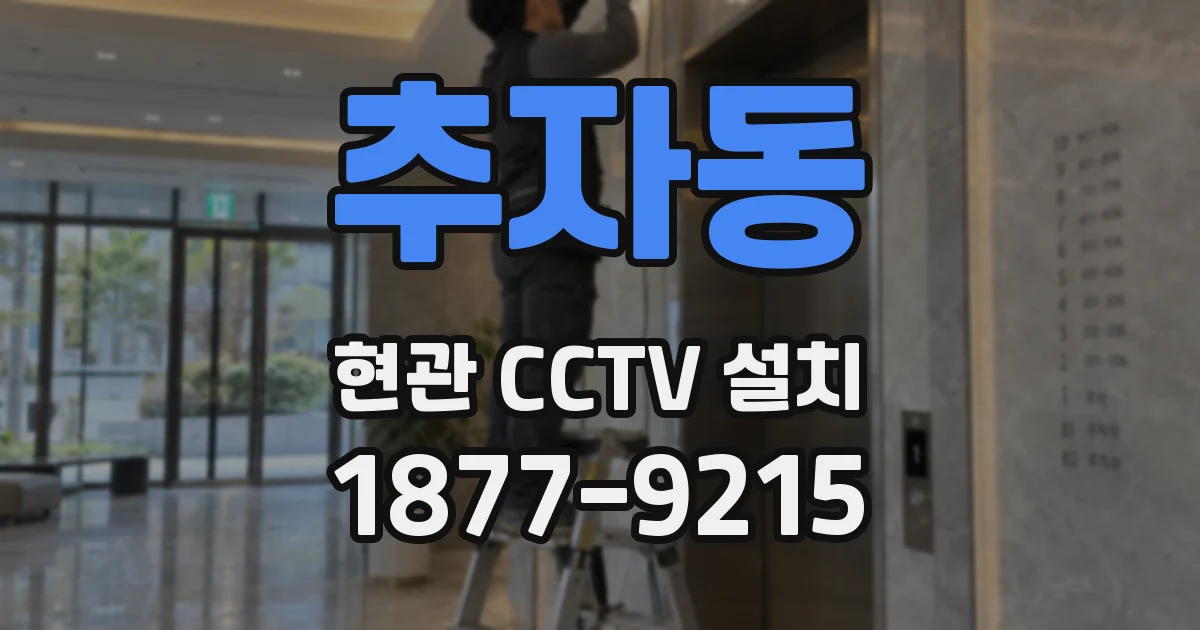 추자동 현관 CCTV 설치