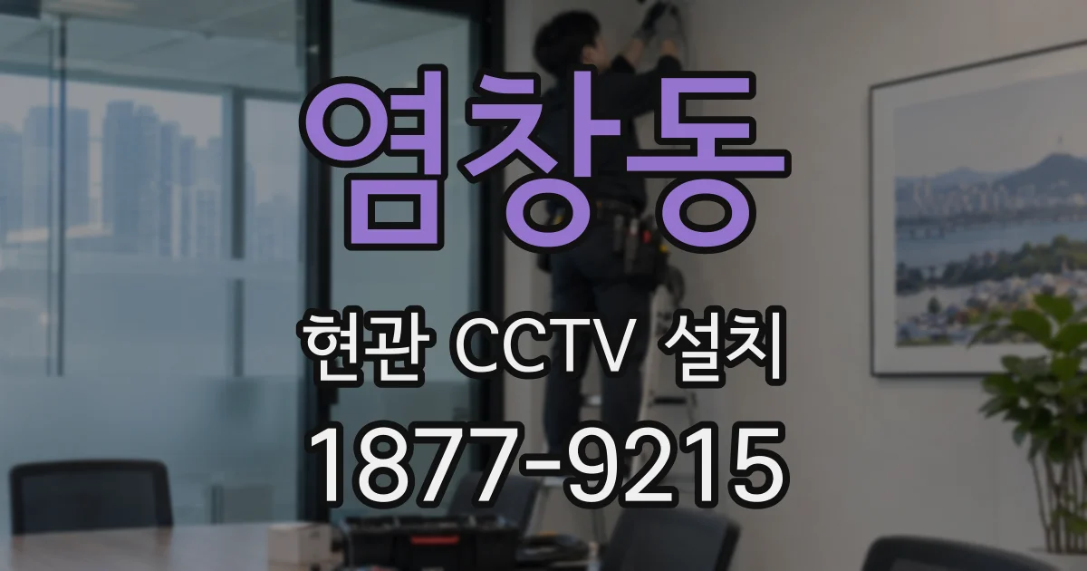 염창동 현관 CCTV 설치